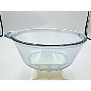 Vintage 1940's Pyrex Top of Stove Flameware Blue Glass 7" Saucepan #832-b